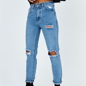 Princess Polly Hayden ripped jeans- size 2
